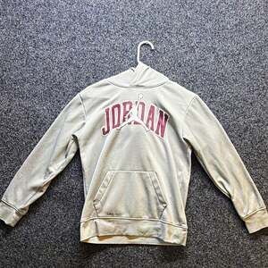 Jordan Dri-FIT Youth Pullover Hoodie Gray L (12-13) Jumpman Logo Pockets